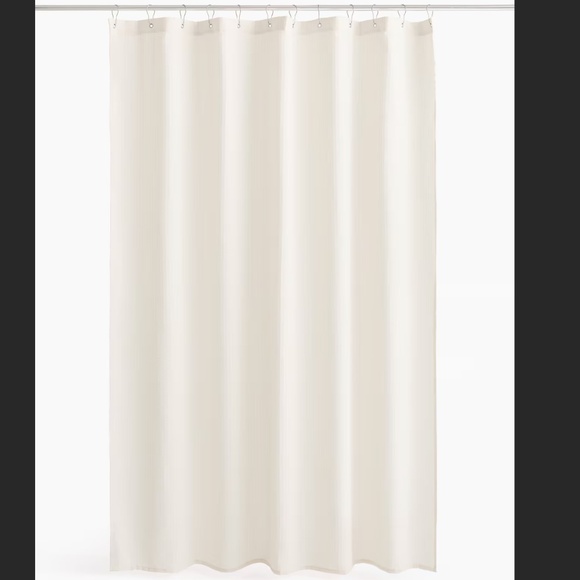 H&M Home Cream Seersucker Shower Curtain - Picture 1 of 4